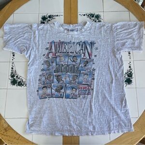 Vintage USA Olympic Basketball 1992 American Made T Shirt Large THRASHED⚠️⚠️